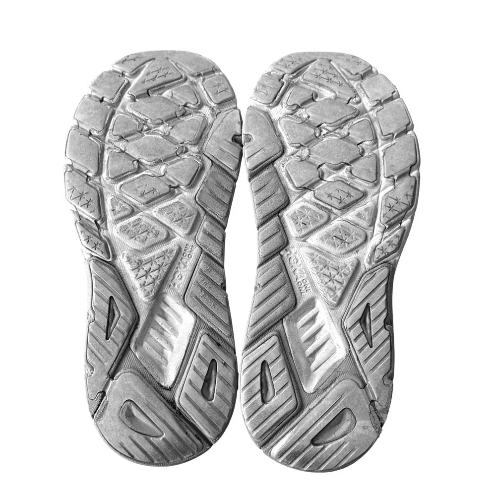 Hoka One One Women's Athletic Shoes in White and Gray